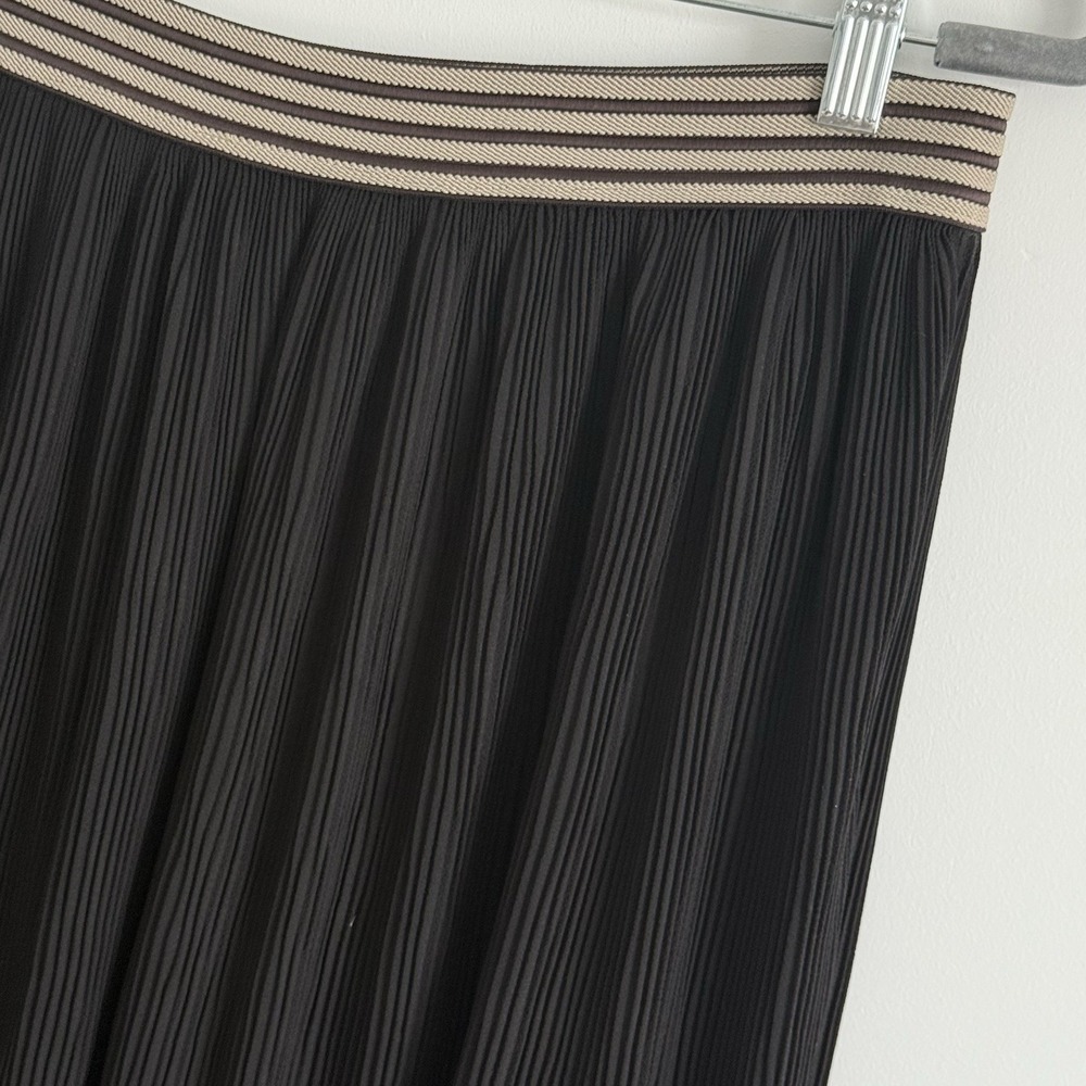 Lapis Pleated Skirt Opera Poetcore Woman L Black‎ Pull on Chic Event Old Money